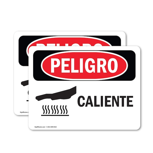 Signmission 7 in Height, 10 in Width, Vinyl Decal, Rectangle, Spanish OS-2PACK-DS-D-710-LS-1357 - main